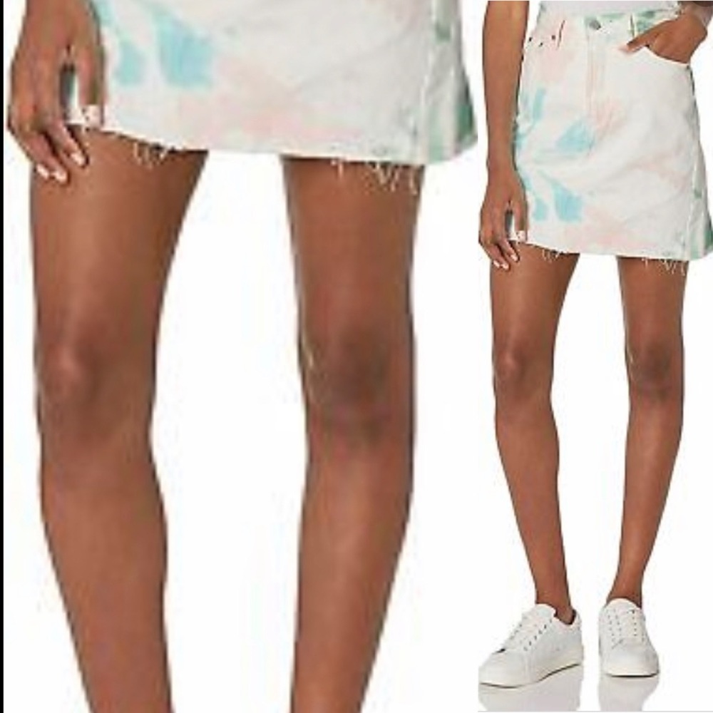 Levi’s Tie Dye High-Rise Denim Skirt